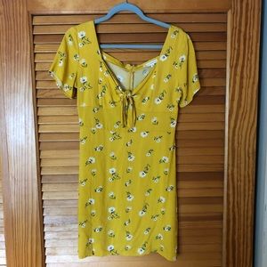PacSun Yellow Floral Sundress